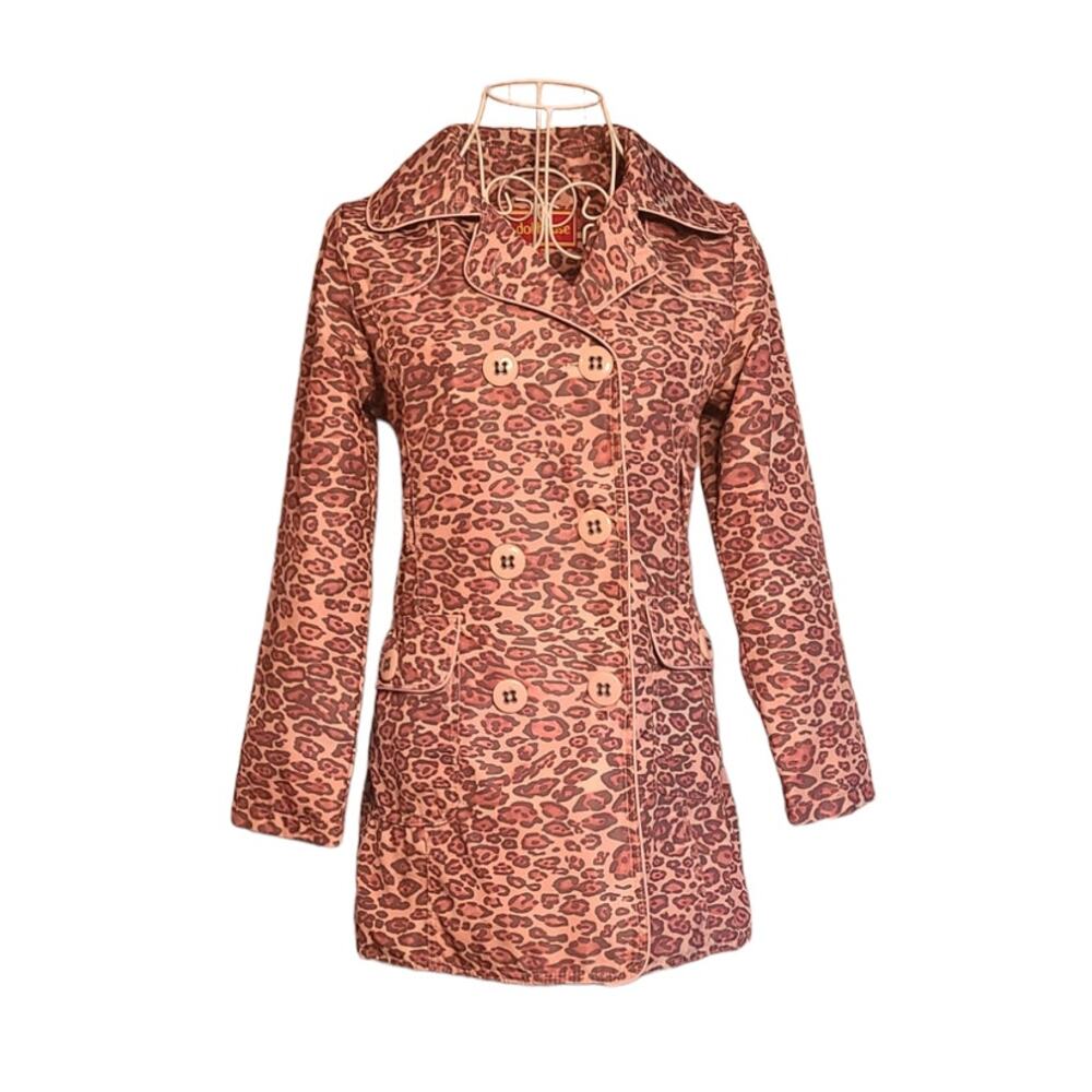 Y2K Jacket Pink cheetah print size large DollHouse